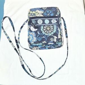 Floral Crossbody Bag - Blue and Green